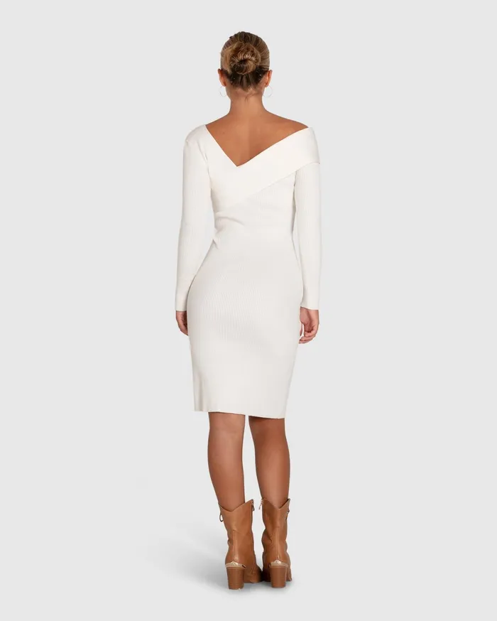 Women Dresses Belle and Bloom The Way You Move Knit Dress 8211 Cream
