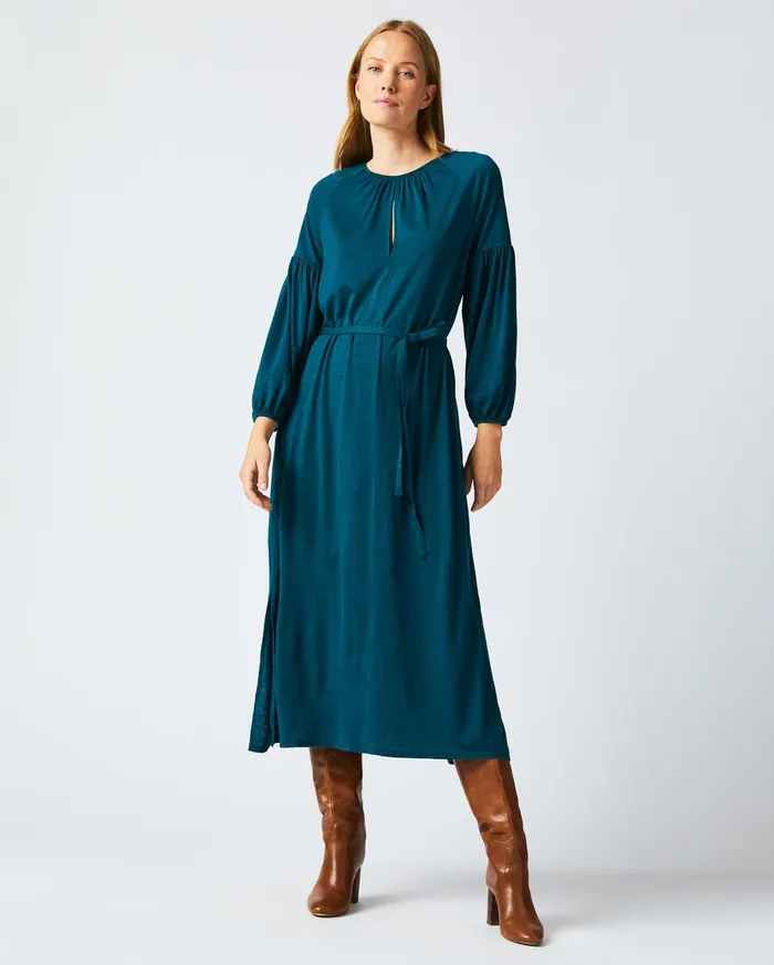 Women Dresses Billy Reid Keyhole Midi Dress Teal