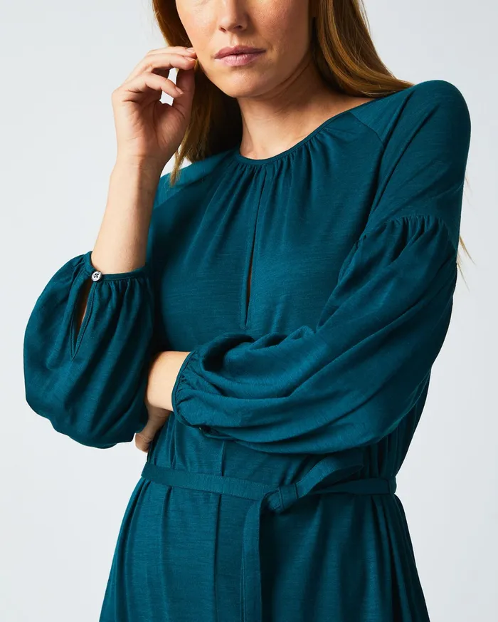 Women Dresses Billy Reid Keyhole Midi Dress Teal