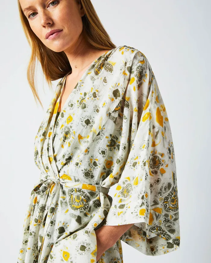 Women Dresses Billy Reid Robe Wrap Dress Ivorygold