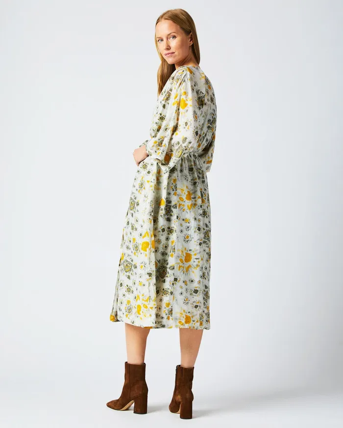 Women Dresses Billy Reid Robe Wrap Dress Ivorygold