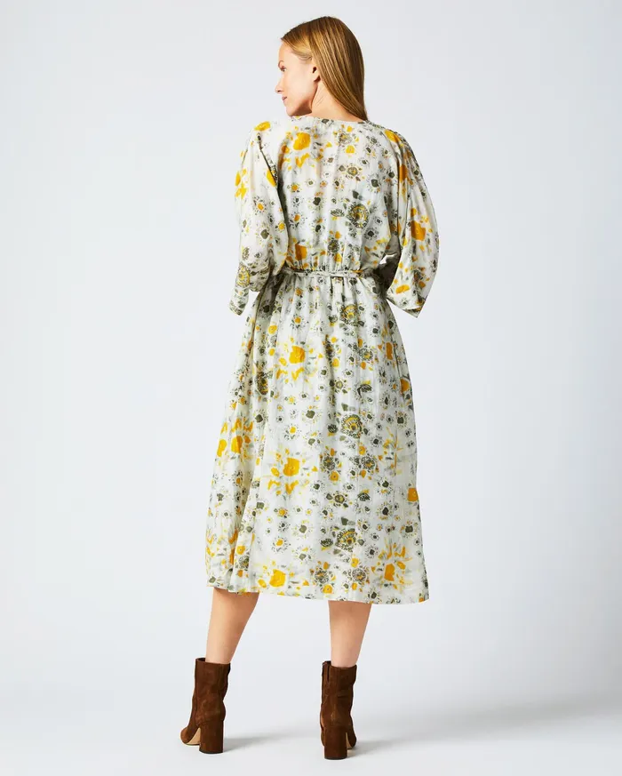 Women Dresses Billy Reid Robe Wrap Dress Ivorygold