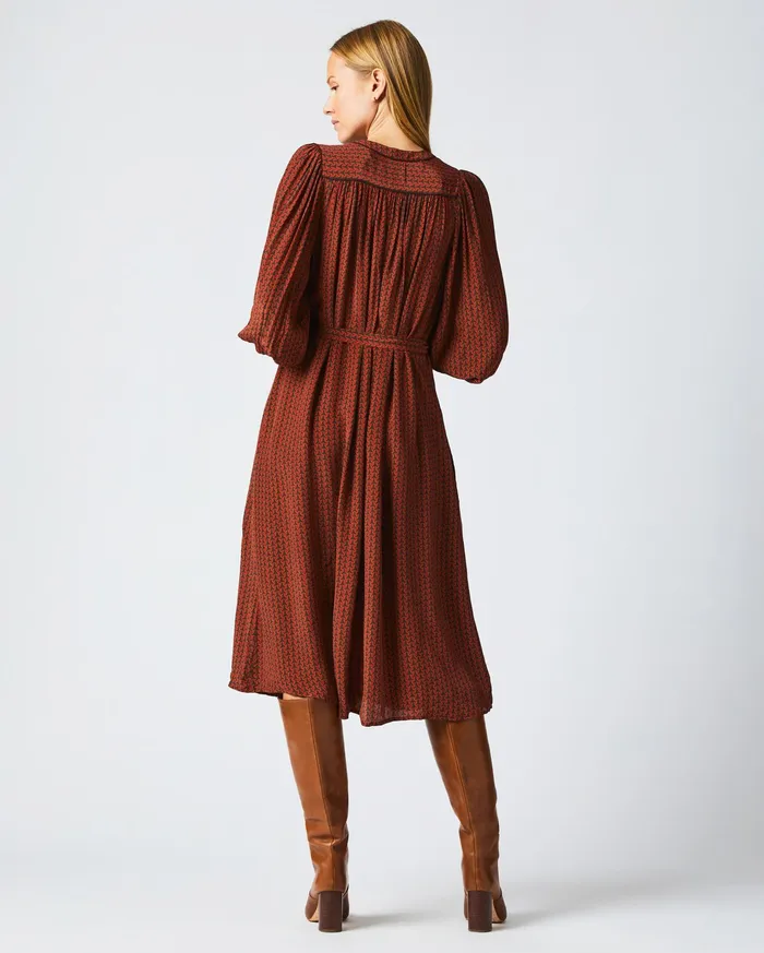 Women Dresses Billy Reid Tea Dress Winechocolate