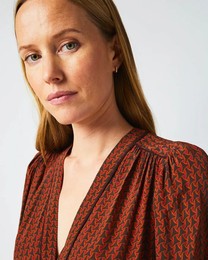 Women Dresses Billy Reid Tea Dress Winechocolate
