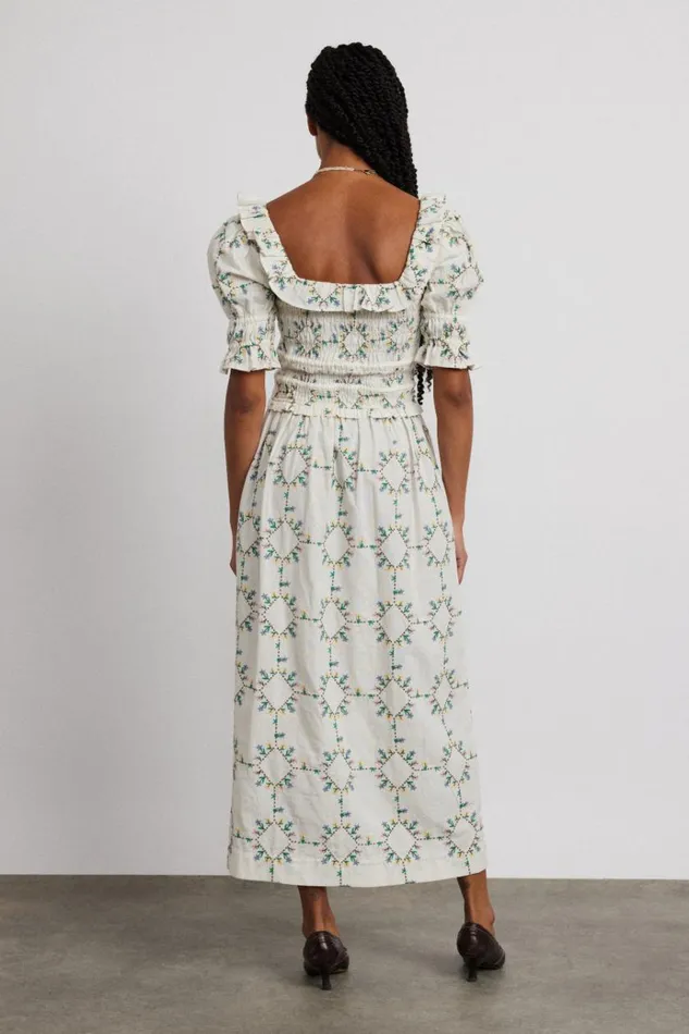 Women Dresses Damson Madder Heidi Embroidered Midi Dress
