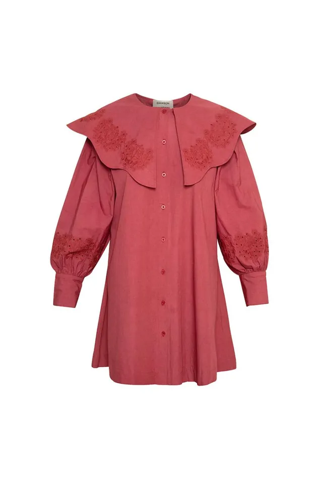 Women Dresses Damson Madder Mimi Mini Dress 8211 Plum Broderie