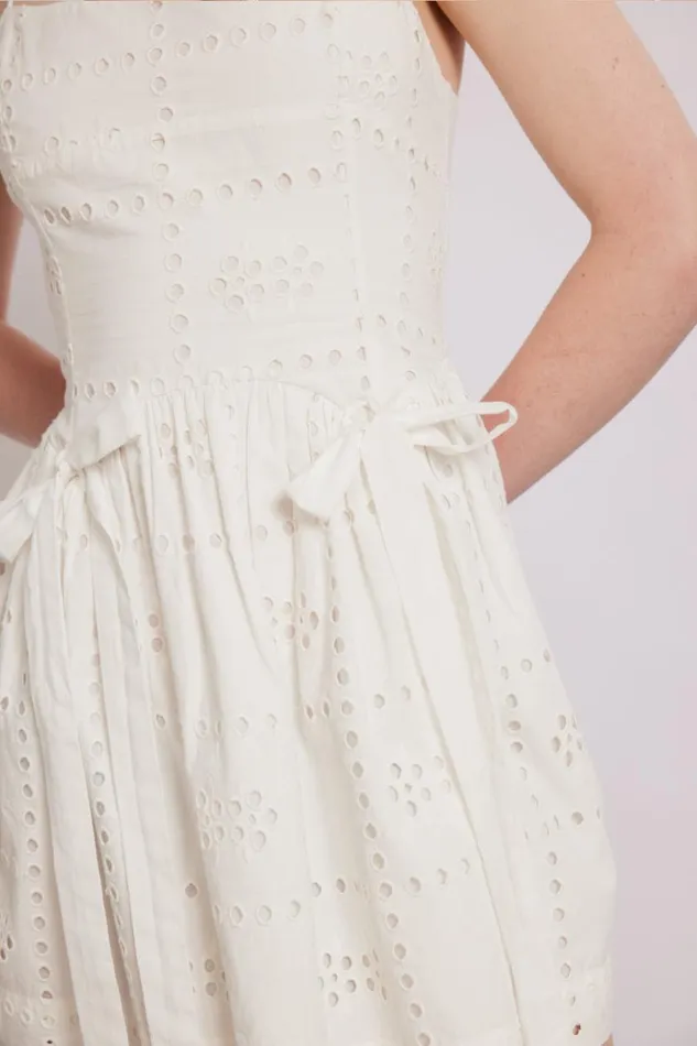 Women Dresses Damson Madder Penelope Mini 8211 White Broderie