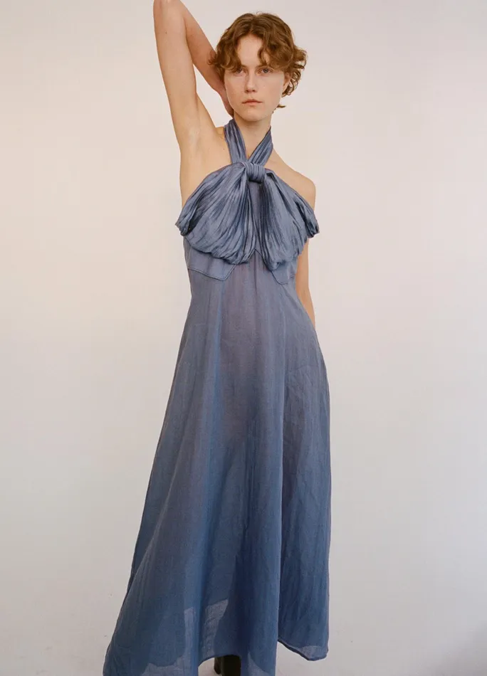 Women Dresses Sea New York Risa Halter Dress Blue