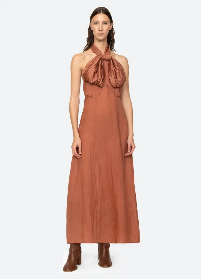 Women Dresses Sea New York Risa Halter Dress Blue