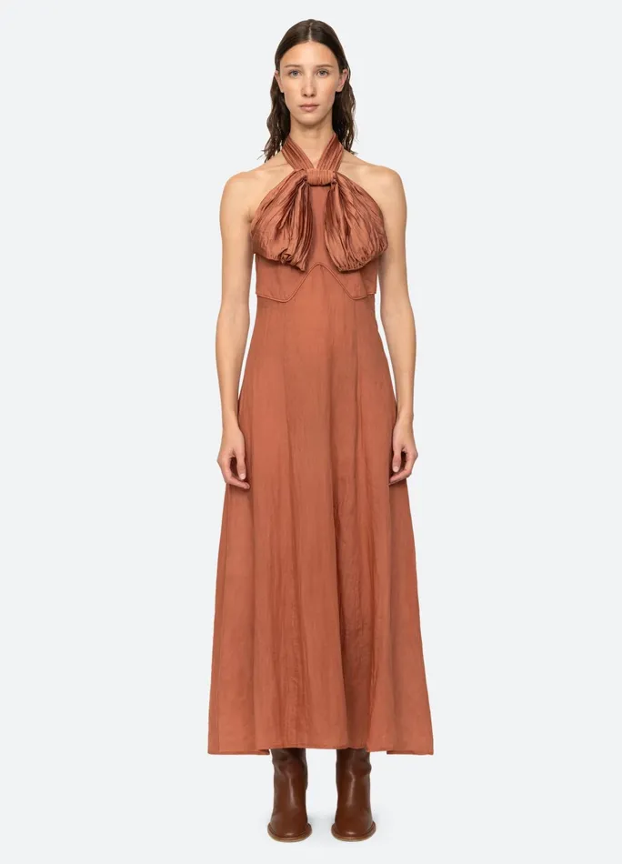 Women Dresses Sea New York Risa Halter Dress Blue