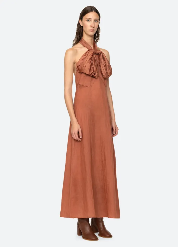 Women Dresses Sea New York Risa Halter Dress Blue