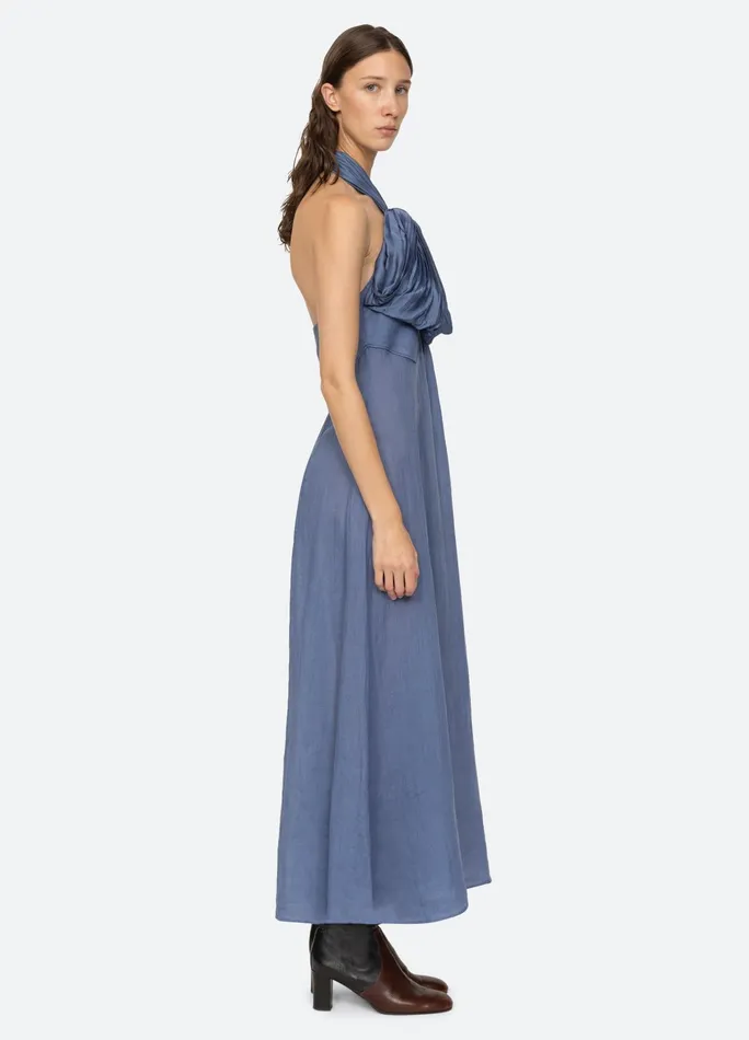 Women Dresses Sea New York Risa Halter Dress Blue