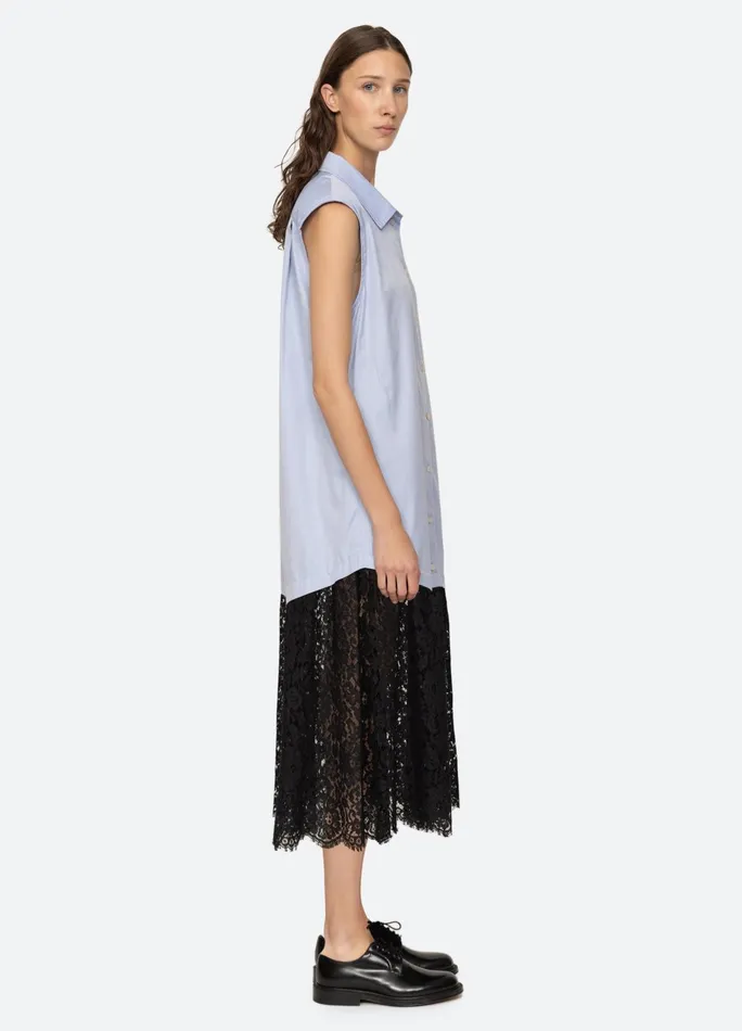 Women Dresses Sea New York Suzy Combo Dress Blue