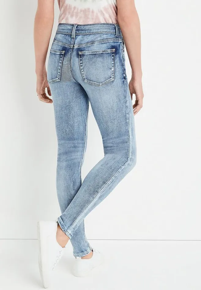 Women Edgely High Rise Light Cuffed Super Skinny Jean Maurices Jeans