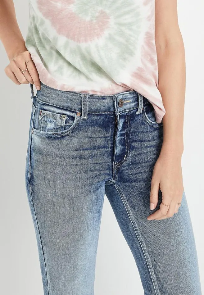 Women Edgely High Rise Light Cuffed Super Skinny Jean Maurices Jeans