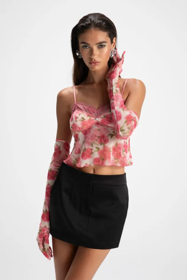 Women Elle Satin Mini Skirt Nana Jacqueline Skirts