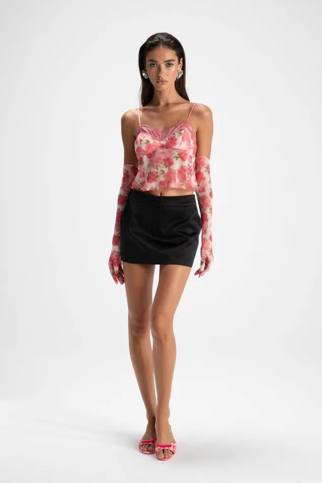 Women Elle Satin Mini Skirt Nana Jacqueline Skirts