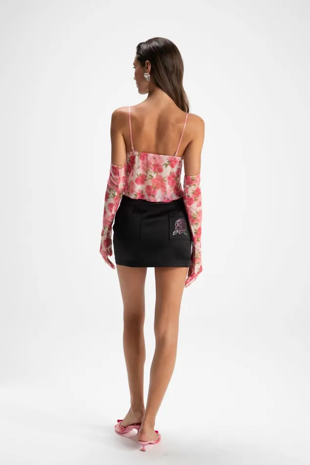 Women Elle Satin Mini Skirt Nana Jacqueline Skirts