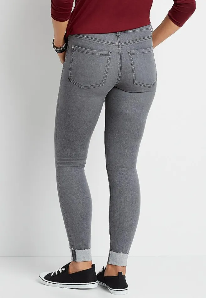 Women Everflex High Rise Destructed Super Skinny Jean Maurices Jeans