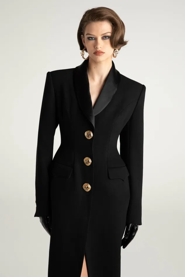 Women Evie Long Suit Jacket Nana Jacqueline Outerwear