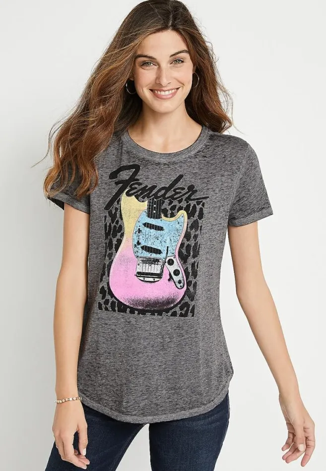 Women Fender Graphic Tee Maurices Tops