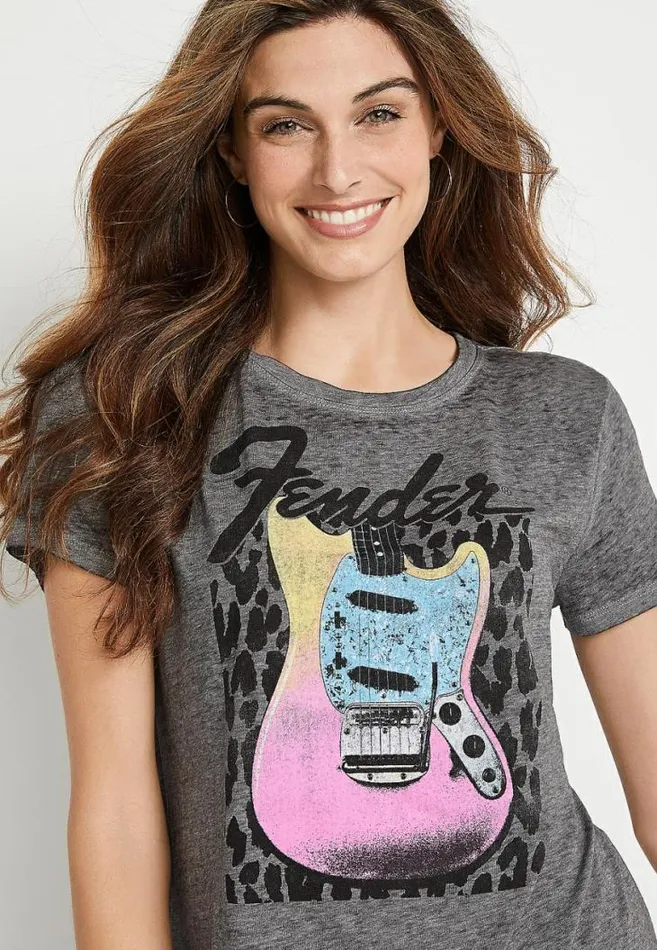 Women Fender Graphic Tee Maurices Tops