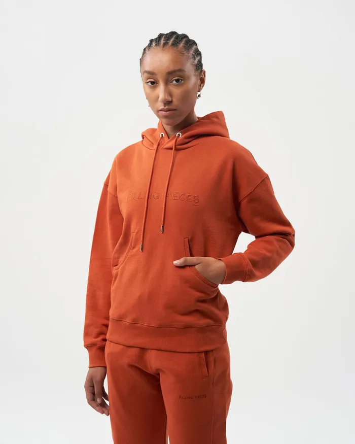 Women Filling Pieces Hoodies and Sweatshirts Core Female Hoodie Potters Clay Orange Women Filling Pieces Hoodies and Sweatshirts Core Female Hoodie Potters Clay Orange