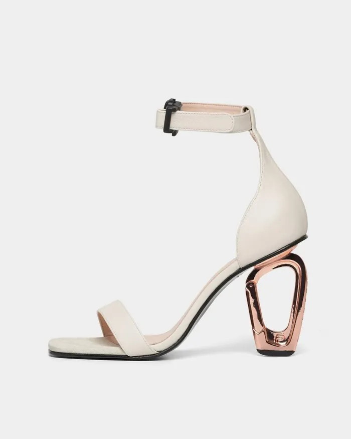 Women Filling Pieces Loafers and Dress Shoes Carabiner Heel Off White