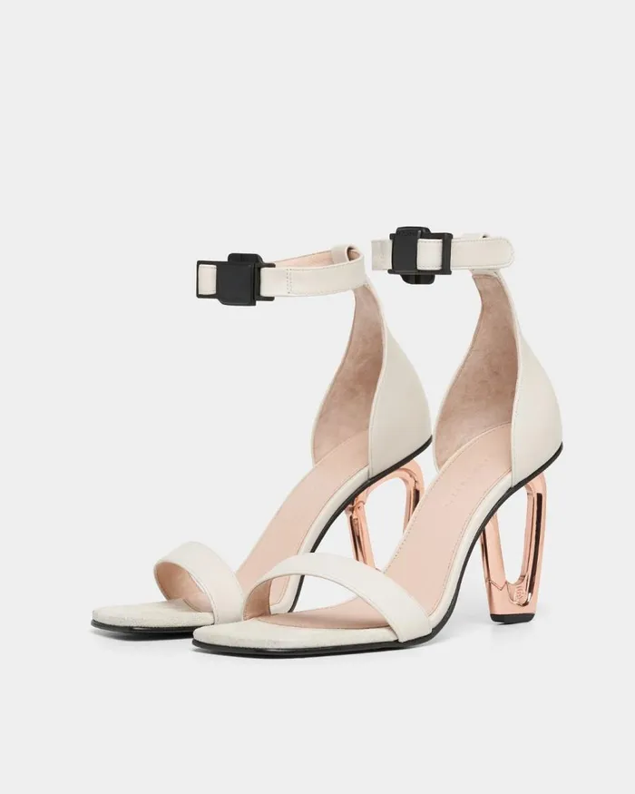 Women Filling Pieces Loafers and Dress Shoes Carabiner Heel Off White