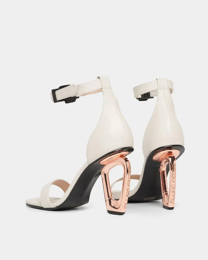 Women Filling Pieces Loafers and Dress Shoes Carabiner Heel Off White
