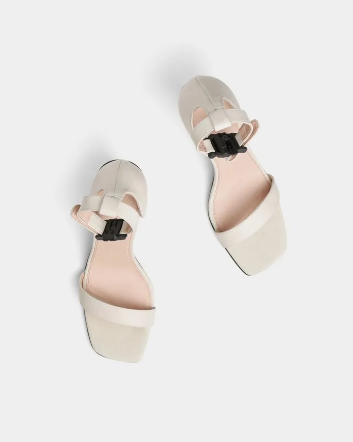 Women Filling Pieces Loafers and Dress Shoes Carabiner Heel Off White