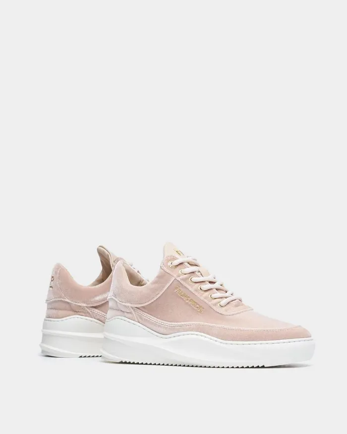 Women Filling Pieces Sneakers Low Eva Sky Velvet Beige