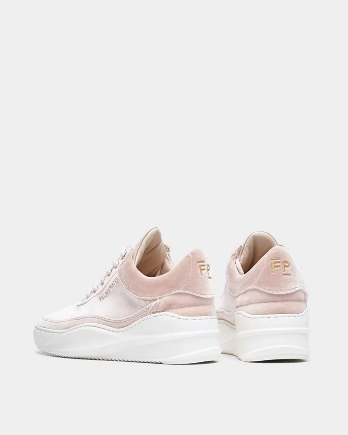 Women Filling Pieces Sneakers Low Eva Sky Velvet Beige