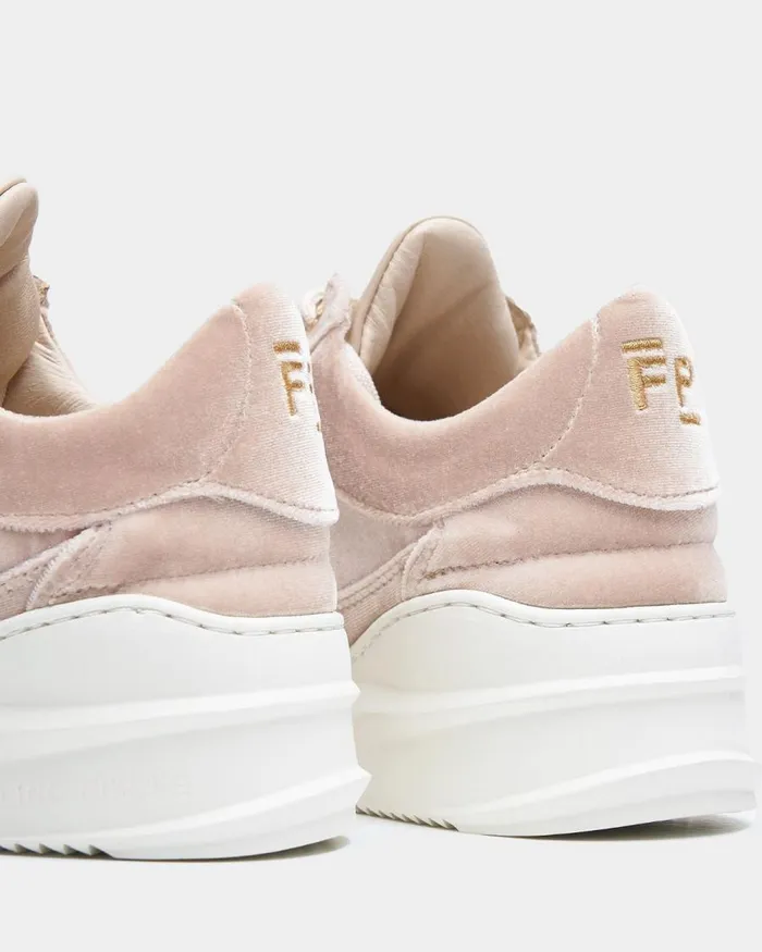 Women Filling Pieces Sneakers Low Eva Sky Velvet Beige