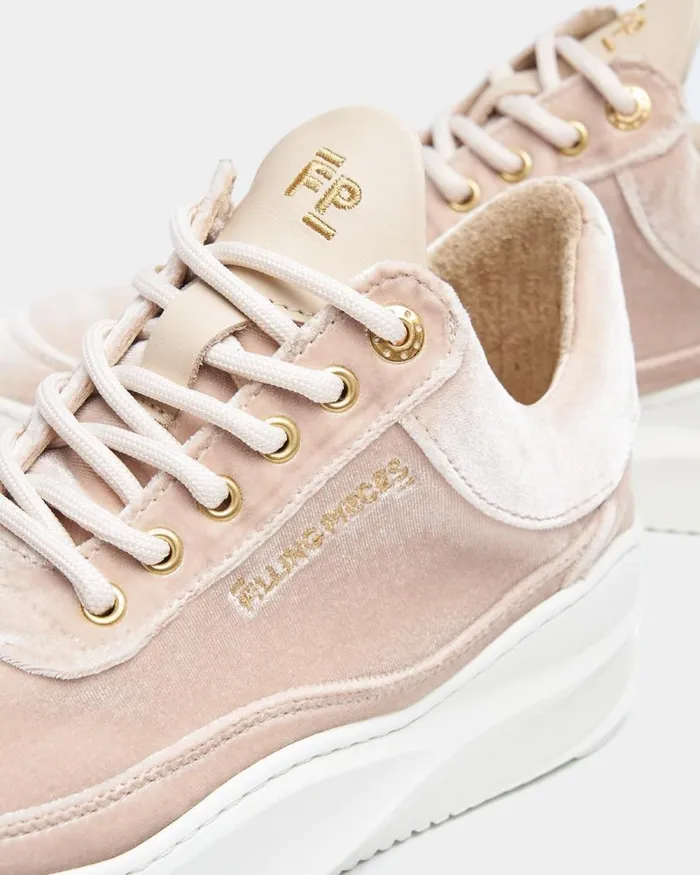 Women Filling Pieces Sneakers Low Eva Sky Velvet Beige