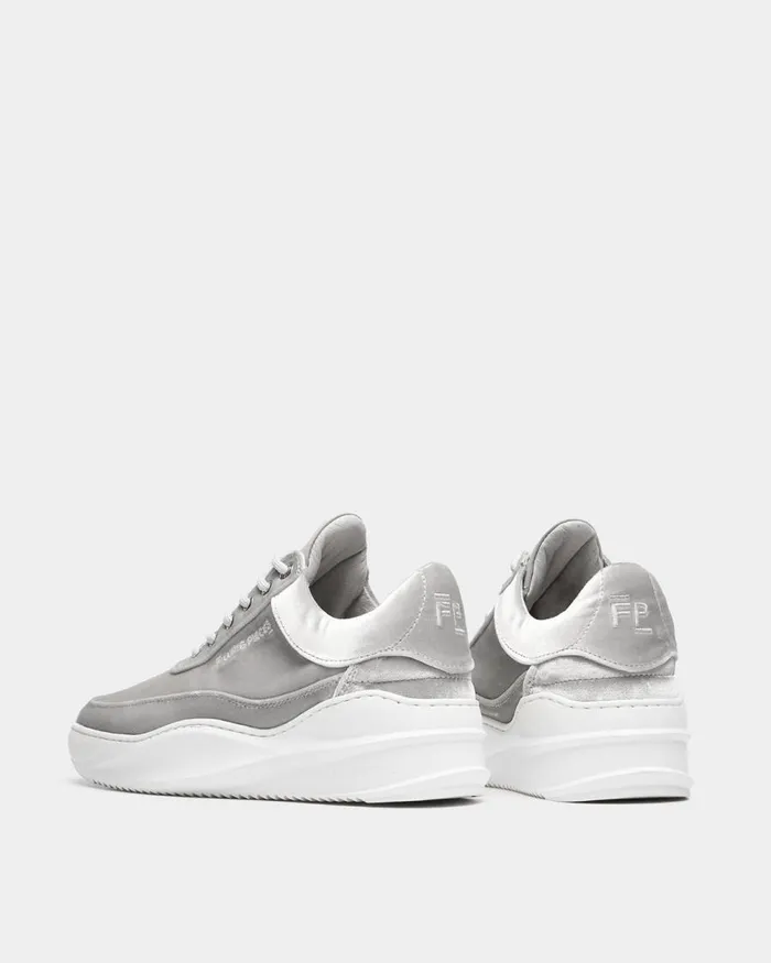 Women Filling Pieces Sneakers Low Eva Sky Velvet Grey