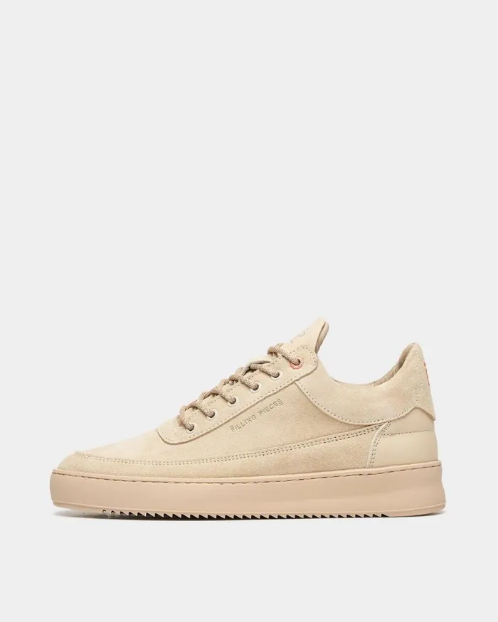 Women Filling Pieces Sneakers Low Eva Suede Beige