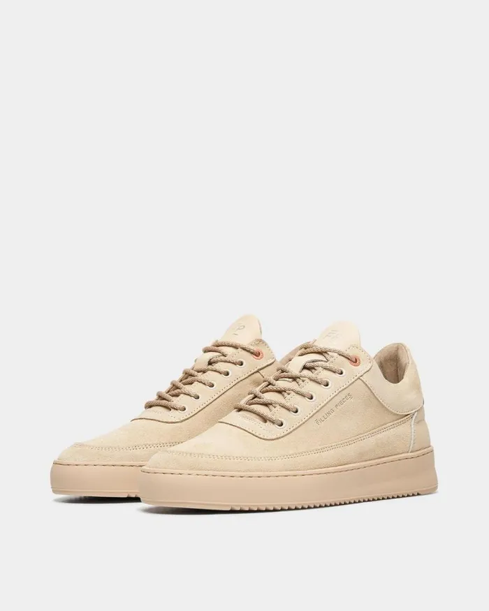 Women Filling Pieces Sneakers Low Eva Suede Beige