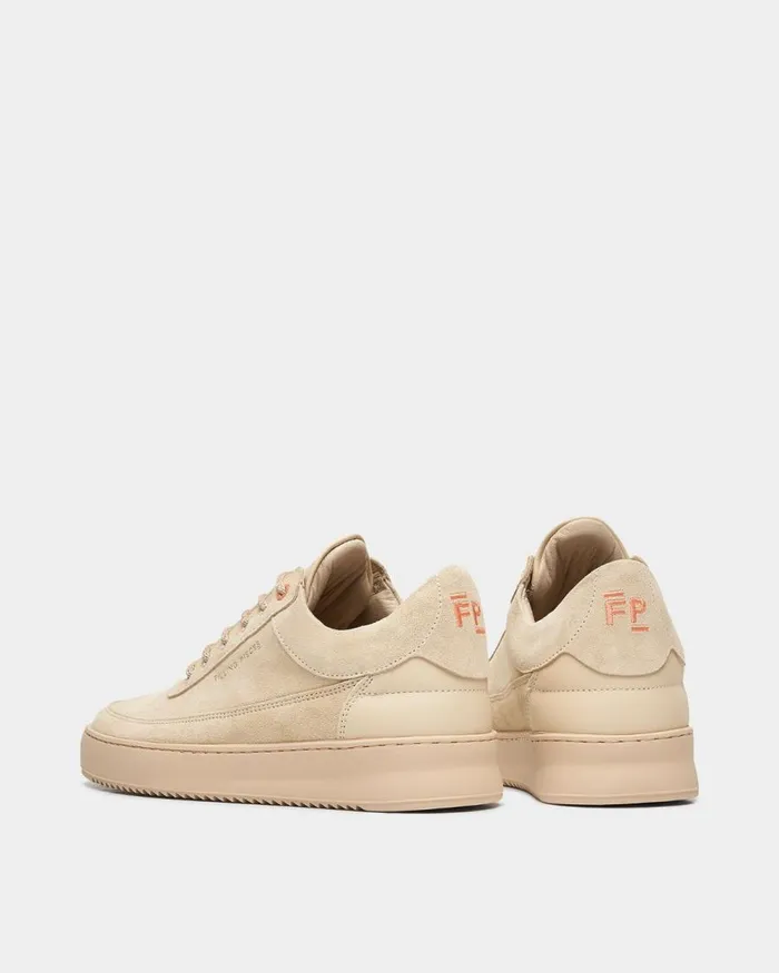 Women Filling Pieces Sneakers Low Eva Suede Beige