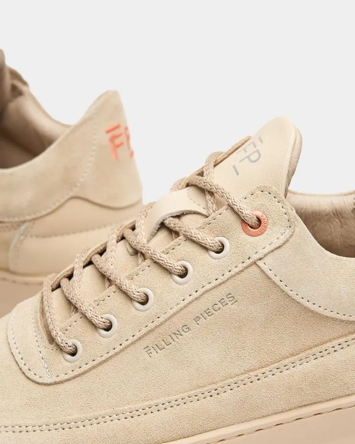 Women Filling Pieces Sneakers Low Eva Suede Beige