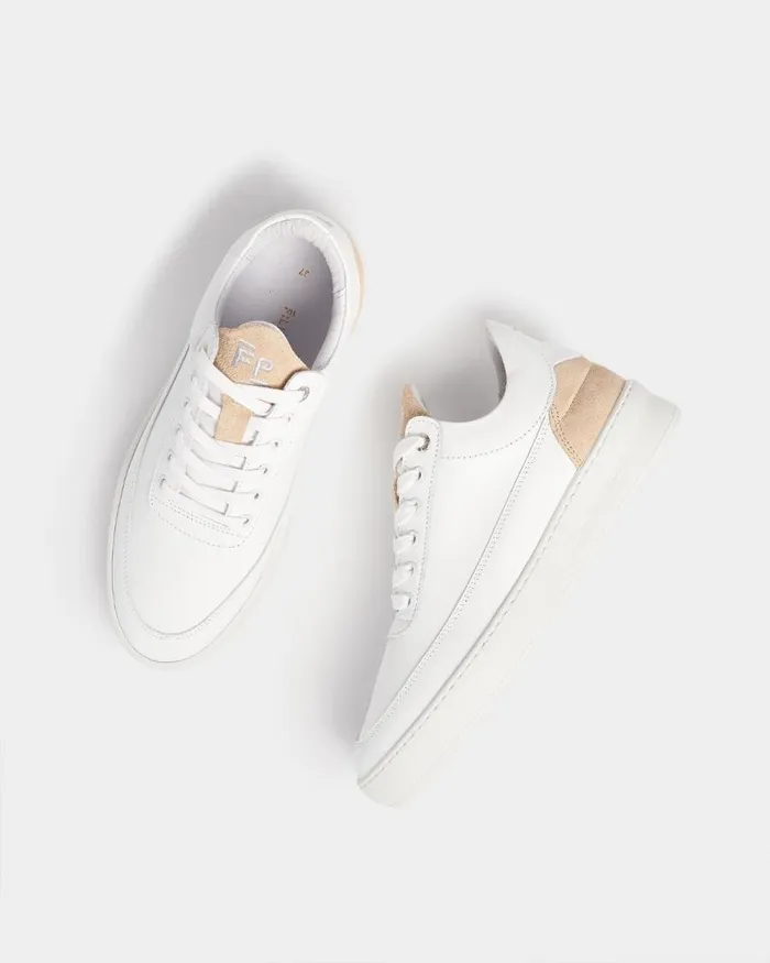 Women Filling Pieces Sneakers Low Eva Suede White