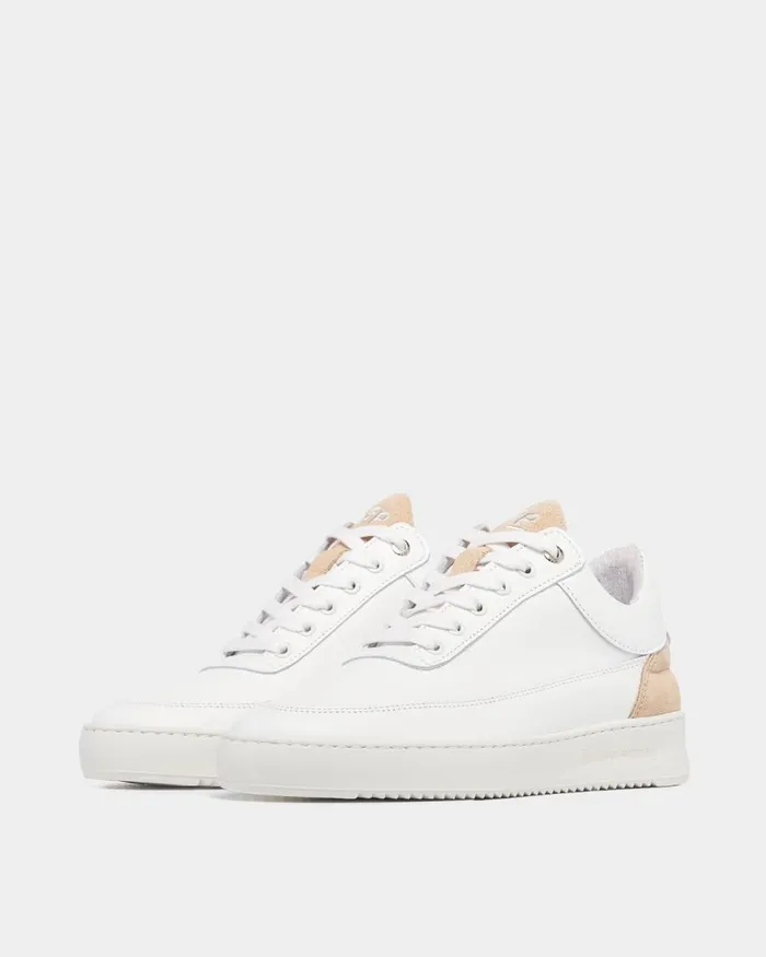 Women Filling Pieces Sneakers Low Eva Suede White