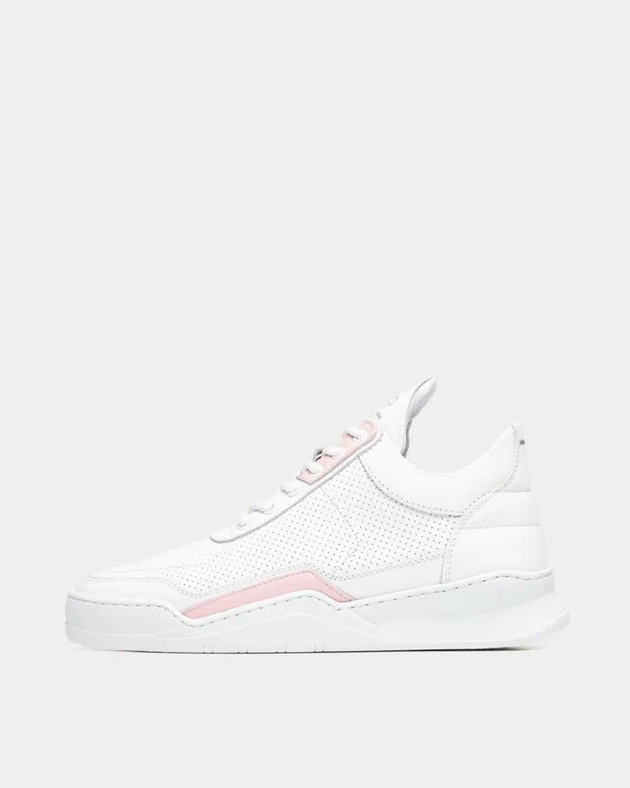 Women Filling Pieces Sneakers Low Top Ghost Rubberized White