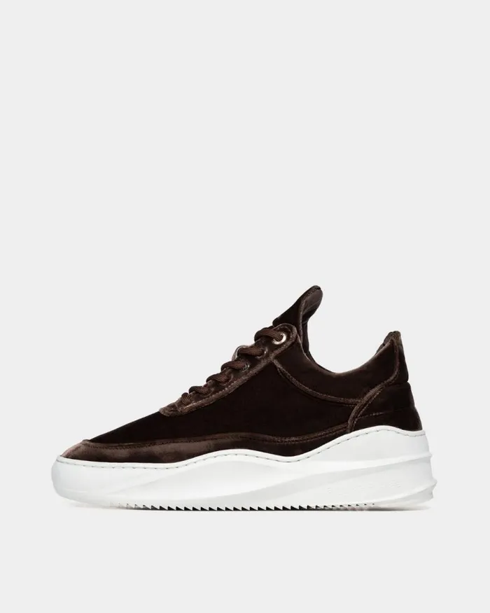 Women Filling Pieces Sneakers Low Top Sky Velvet Taupe
