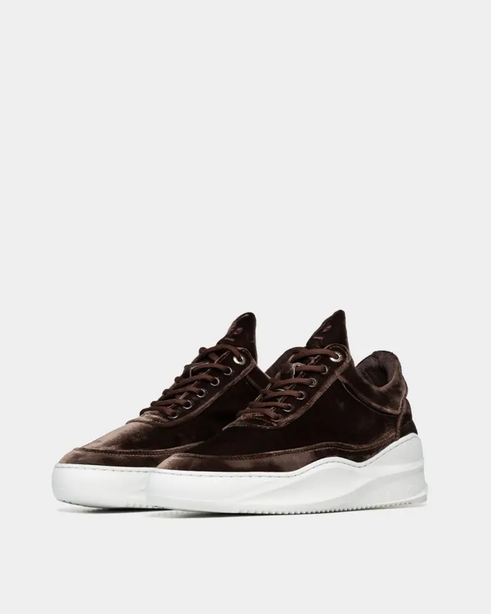 Women Filling Pieces Sneakers Low Top Sky Velvet Taupe