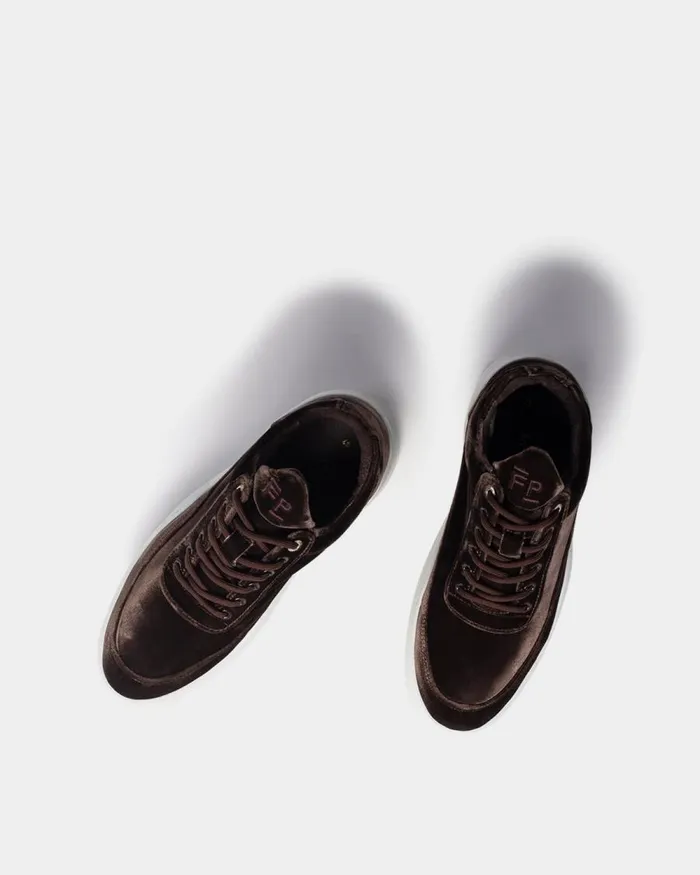 Women Filling Pieces Sneakers Low Top Sky Velvet Taupe