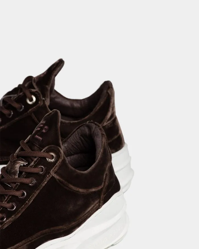 Women Filling Pieces Sneakers Low Top Sky Velvet Taupe