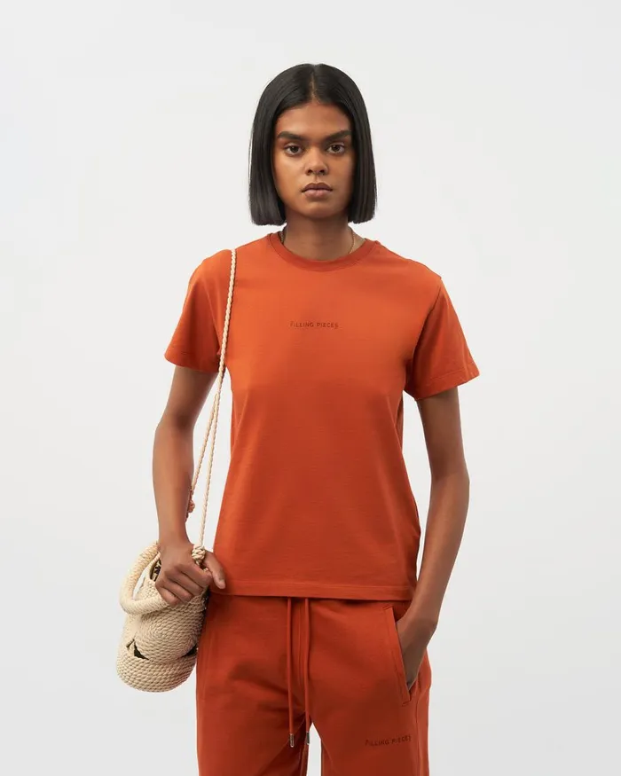 Women Filling Pieces TShirts and Shirts Core Female Tee Potters Clay Orange