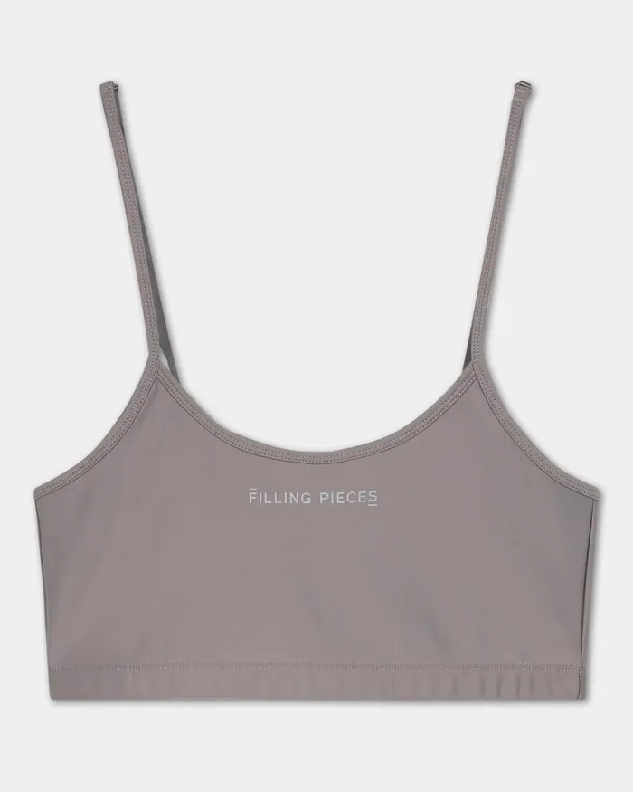 Women Filling Pieces TShirts and Shirts Female Sports Bra Charcoal Gray Grey