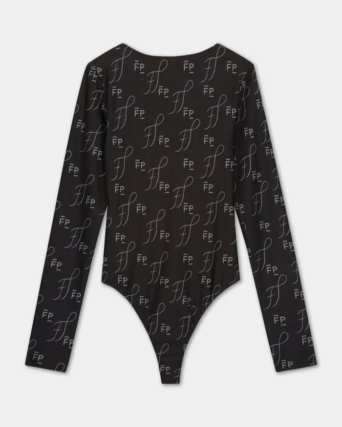 Women Filling Pieces TShirts and Shirts Studio Body Suit Monogram Black